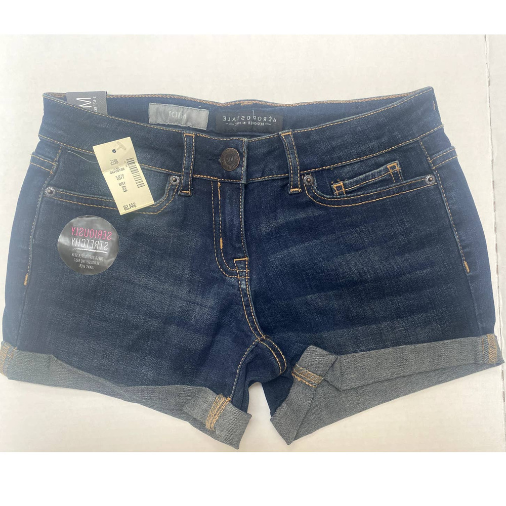 Aeropostale Size 00 Midi Jean Shorts NWT